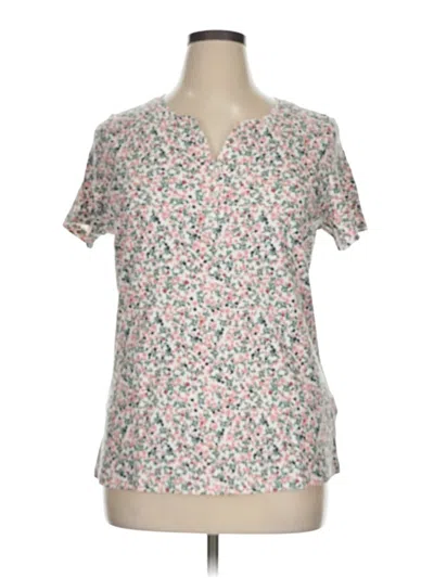 Pre-owned Style & Co Short Sleeve T-shirt In Ivory
