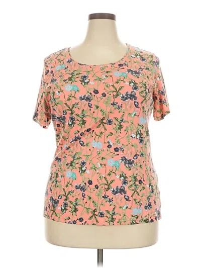 Pre-owned Style & Co Short Sleeve T-shirt In Pink
