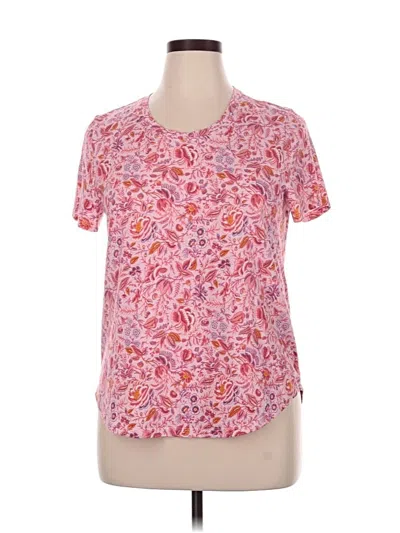 Pre-owned Style & Co Short Sleeve T-shirt In Pink