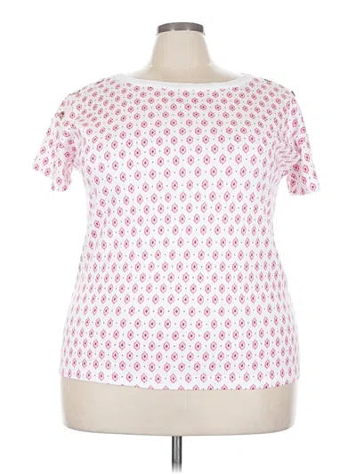 Style & Co Short Sleeve T-shirt In Pink
