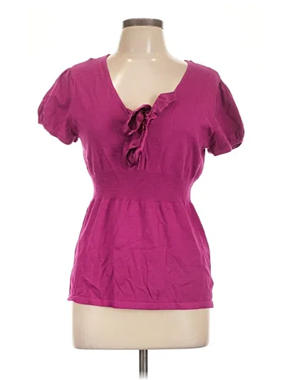 Pre-owned Style & Co Short Sleeve T-shirt In Purple