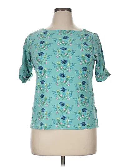 Pre-owned Style & Co Short Sleeve T-shirt In Teal