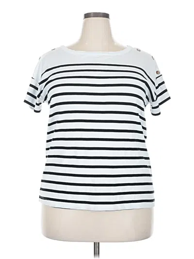 Pre-owned Style & Co Short Sleeve T-shirt In White