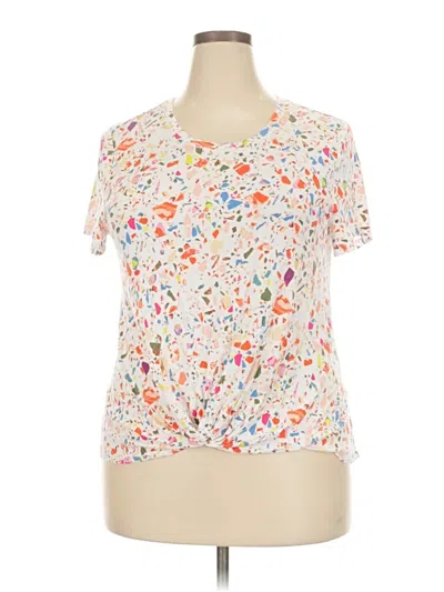 Pre-owned Style & Co Short Sleeve T-shirt In White