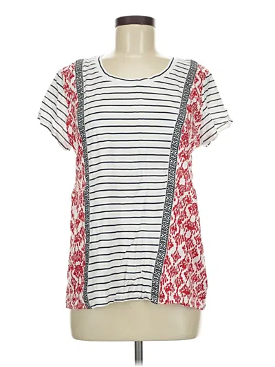 Pre-owned Style & Co Short Sleeve T-shirt In White