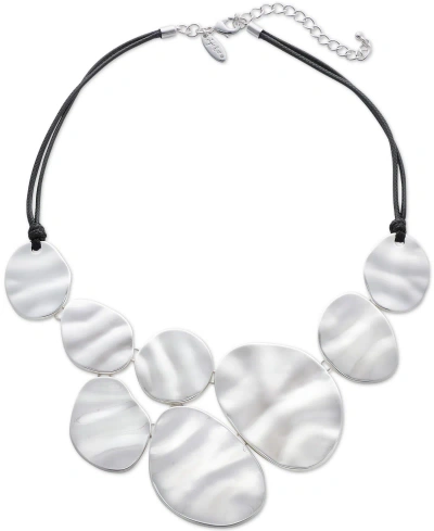 Style & Co Silver-tone Frontal Necklace, 19-1/4" + 3" Extender, Created For Macy's