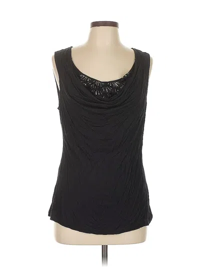 Pre-owned Style & Co Sleeveless Blouse In Black