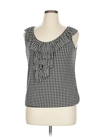 Pre-owned Style & Co Sleeveless Blouse In Black