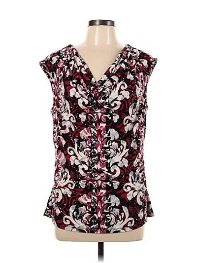 Pre-owned Style & Co Sleeveless Blouse In Black