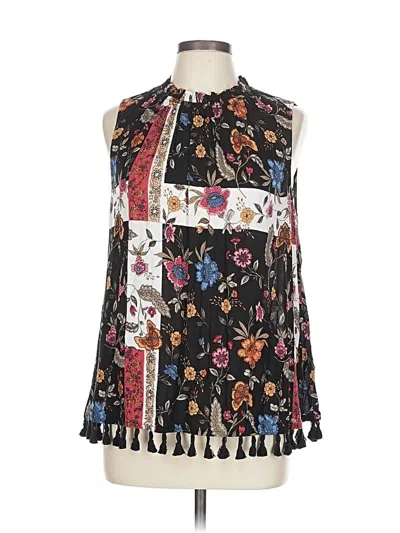 Pre-owned Style & Co Sleeveless Blouse In Black