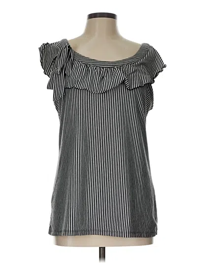 Pre-owned Style & Co Sleeveless Blouse In Black