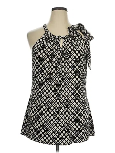 Pre-owned Style & Co Sleeveless Blouse In Black