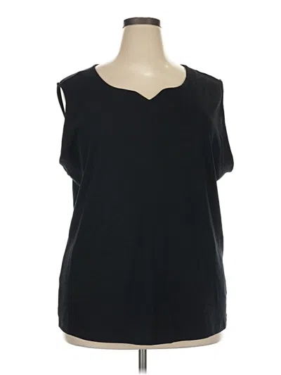 Style & Co Sleeveless Blouse In Black
