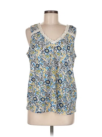 Pre-owned Style & Co Sleeveless Blouse In Blue