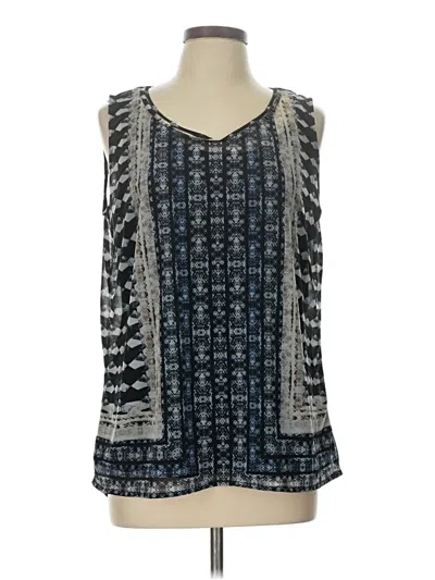 Pre-owned Style & Co Sleeveless Blouse In Gray
