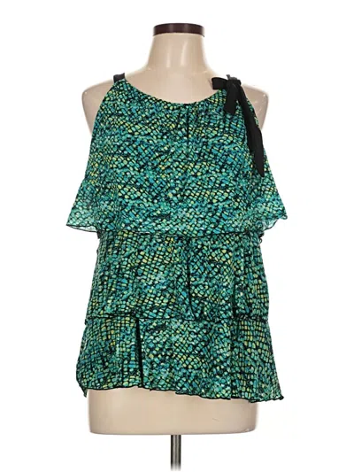 Pre-owned Style & Co Sleeveless Blouse In Green