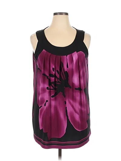Pre-owned Style & Co Sleeveless Blouse In Purple