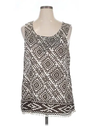 Pre-owned Style & Co Sleeveless Blouse In Silver