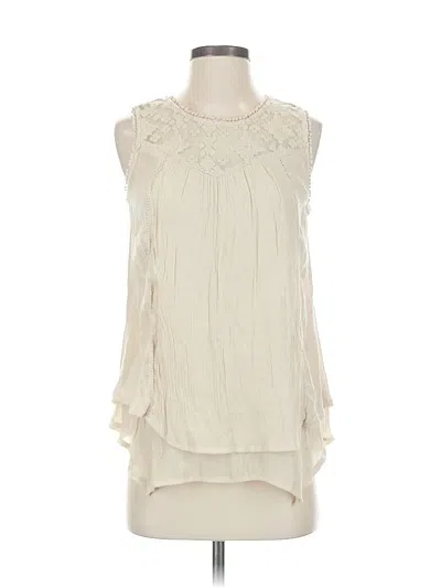 Pre-owned Style & Co Sleeveless Blouse In White