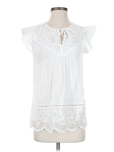 Pre-owned Style & Co Sleeveless Blouse In White