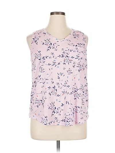 Pre-owned Style & Co Sleeveless T-shirt In Pink