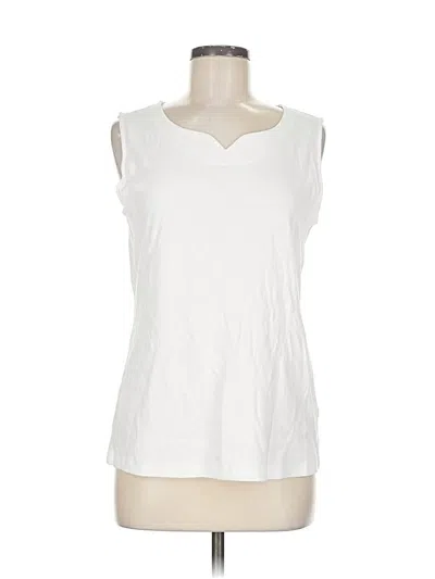 Pre-owned Style & Co Sleeveless T-shirt In White