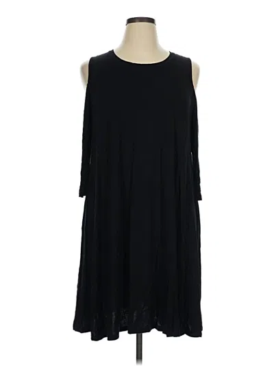 Pre-owned Style & Co Sleeveless Top Black Cold Shoulder Neckline Tops