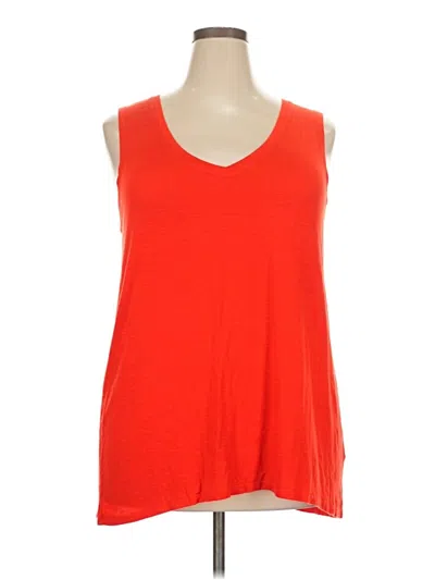 Pre-owned Style & Co Sleeveless T-shirt In Red