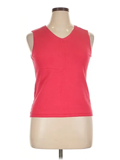 Pre-owned Style & Co Sleeveless T-shirt In Red
