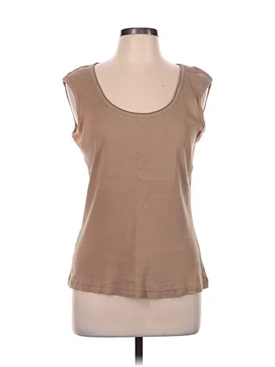 Pre-owned Style & Co Sleeveless T-shirt In Tan