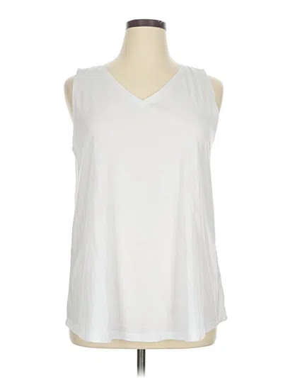 Pre-owned Style & Co Sleeveless T-shirt In White