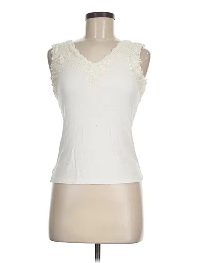 Pre-owned Style & Co Sleeveless T-shirt In White