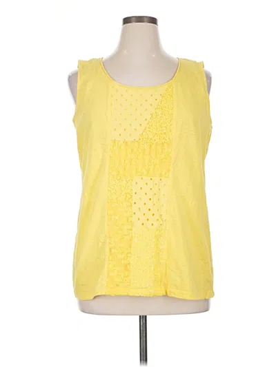 Pre-owned Style & Co Sleeveless T-shirt In Yellow