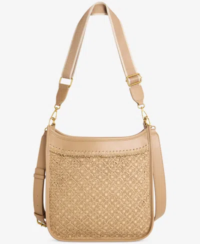 Style & Co Small Studded Dip Crossbody Bag, Macy's Exclusive In Brown