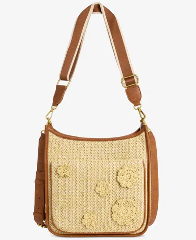 Style & Co Small Studded Dip Crossbody Bag, Macy's Exclusive In Brown