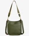 Style & Co Small Woven Dip Crossbody, Macy's Exclusive In Green