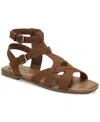 Style & Co Women's Storiee Gladiator Flat Sandals, Created For Macy's In Cognac