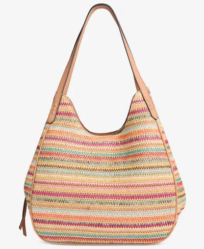 Style & Co Straw Medium 4-poster Tote, Exclusively At Macy's In Multi