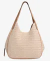 Style & Co Straw Medium 4-poster Tote, Exclusively At Macy's In Neutral