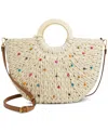 STYLE & CO STRAW TOTE CROSSBODY, CREATED FOR MACY'S
