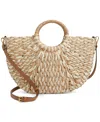 STYLE & CO STRAW TOTE CROSSBODY, CREATED FOR MACY'S