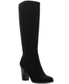 Style & Co Style Co Womens Addyy Knee High Dress Boots Created For Macys Regular Wide Extra Wide Calf In Chocolate