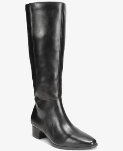 Style & Co Style Co Womens Diannaa Almond Toe Tall Boots Macys Exclusive In Dark Chocolate Wide Calf