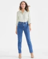 Style & Co Style Co Womens High Rise Straight Leg Jeans Regular Short Long Lengths 2ps 28w Created For Macys