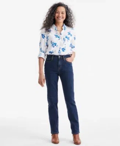 Style & Co Style Co Womens High Rise Straight Leg Jeans Regular Short Long Lengths 2ps 28w Created For Macys In Multi