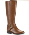 Style & Co Style Co Womens Margoo Riding Boots Regular Wide Calf Macys Exclusive In Brown