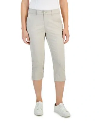 Style & Co Style Co Womens Mid Rise Comfort Waist Capri Pants 4 24w Created For Macys