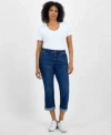 Style & Co Style Co Womens Mid Rise Curvy Capri Jeans 2p 28w Created For Macys In Blue