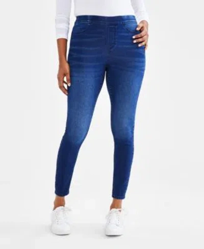 Style & Co Style Co Womens Mid Rise Pull On Jeggings Created For Macys Pp Xxl In Blue