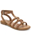 Style & Co Suziee Womens Faux Leather T-strap Slingback Sandals In Brown